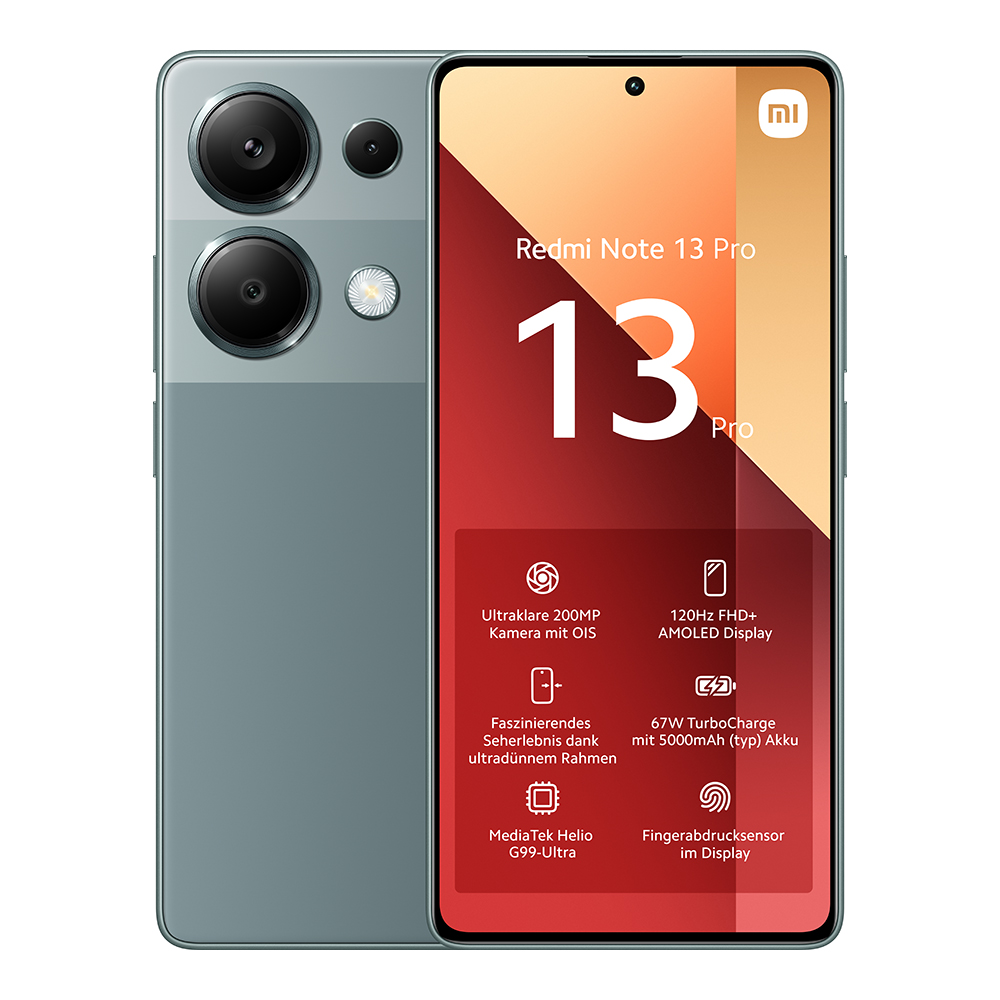 Redmi Note 13 Pro 8GB/256GB Smartphone | Grün 